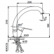 Смеситель для кухни Frap F4113-82