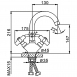 Смеситель для раковины Frap F13241