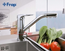Смеситель для кухни со встроенным фильтром (краном) под питьевую воду Frap F4304